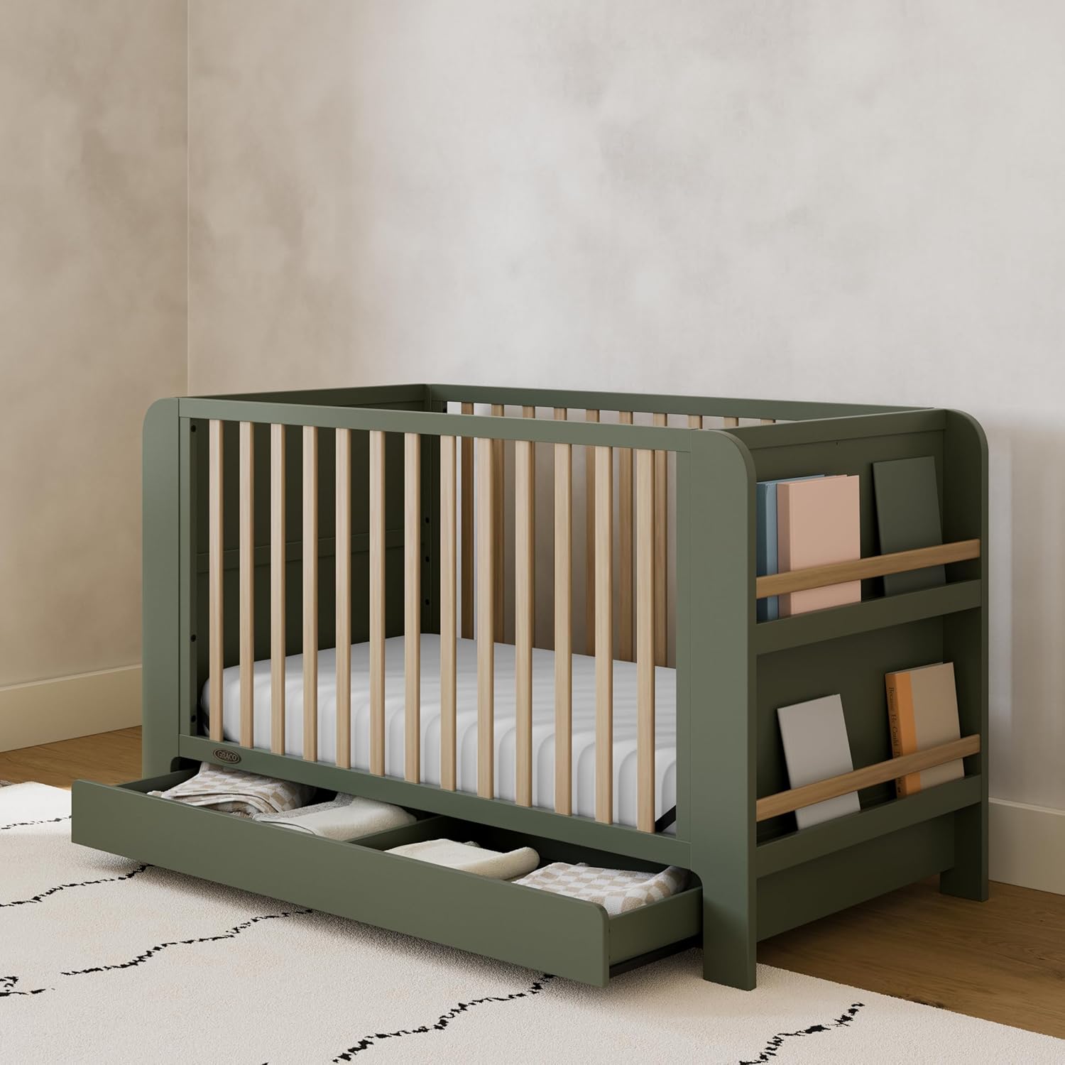 Read with me Eco friendly Convertible Baby Crib