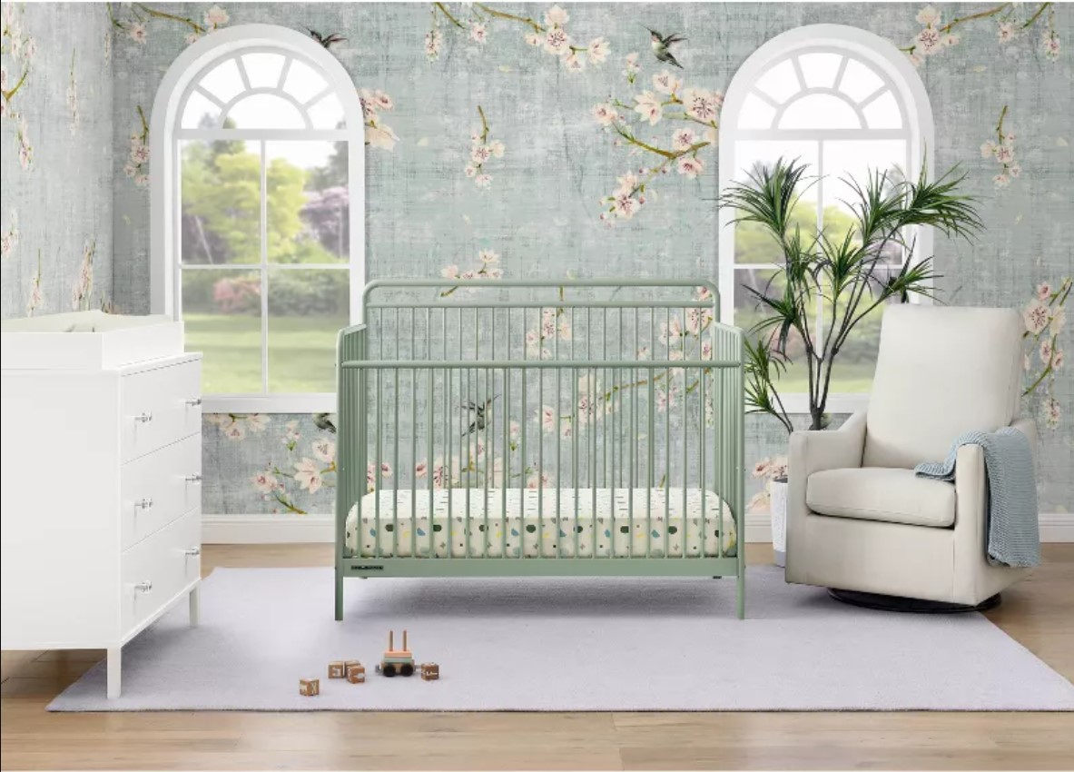 Delta Hayden Convertible Crib in Tea Green from Target