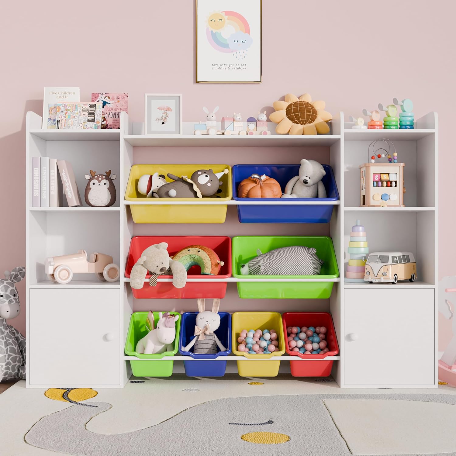 Add storage and organization in shared room decorating