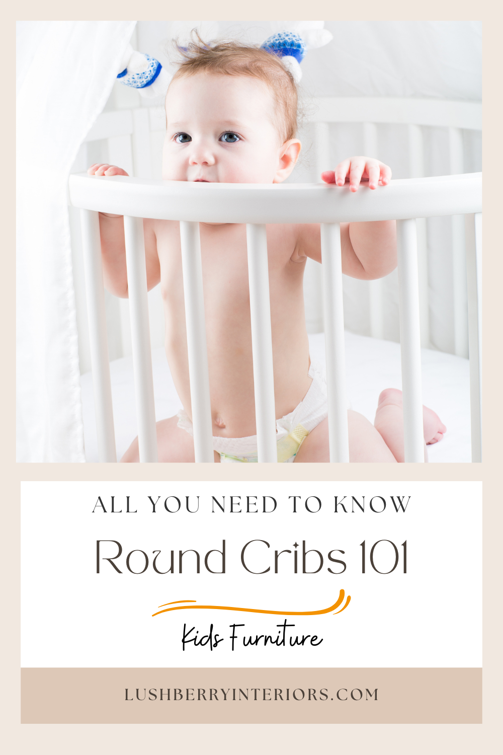 Baby round cribs furniture best sale