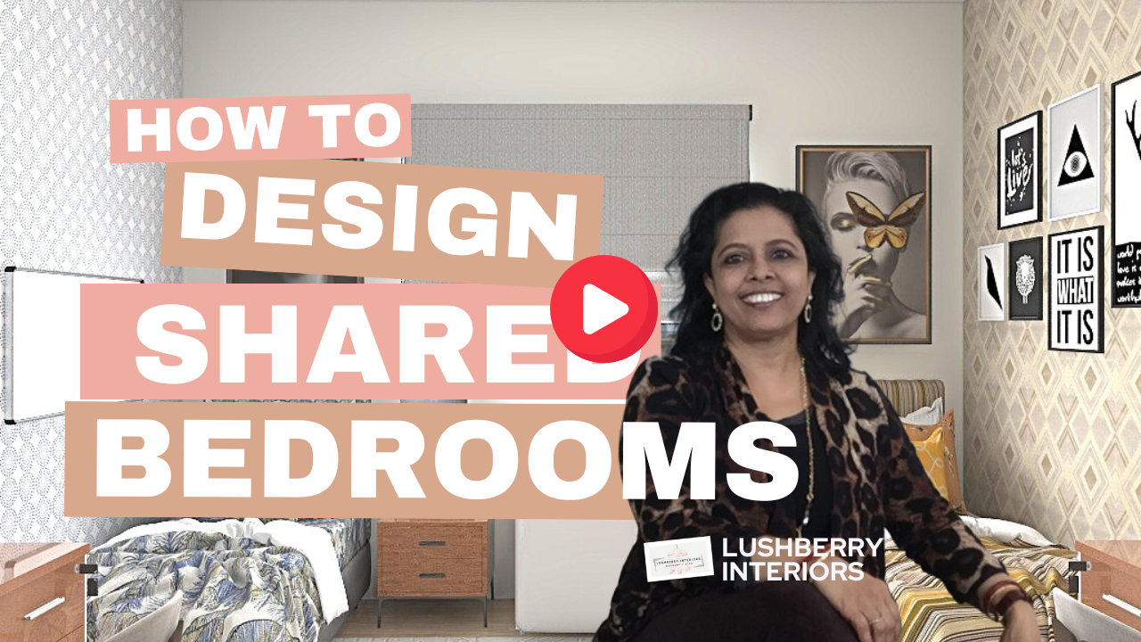 Listen to learn how to design shared bedrooms